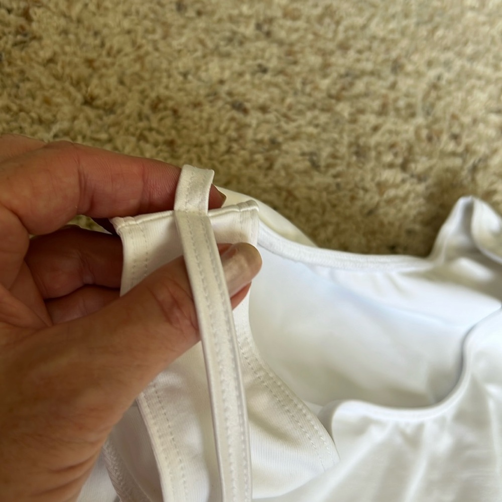 White Patterned Tank Top - Picture 2 of 8